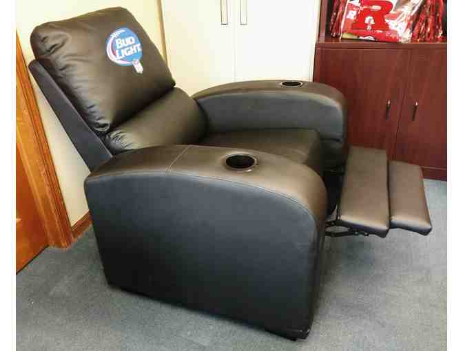 Pleather Bud Light NFL Recliner Chair with Cup Holders