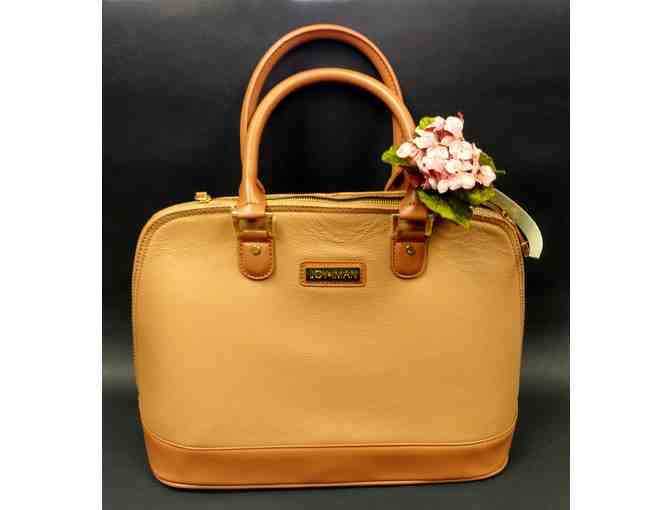 Joy & Iman Genuine Split Leather Handbag