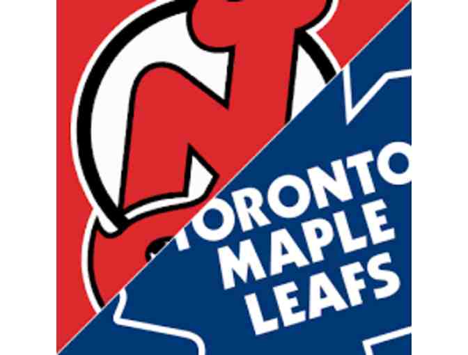 4 CLUB Tickets to NJ Devils VS Toronto Maple Leafs- April 5 with 2 parking passes.
