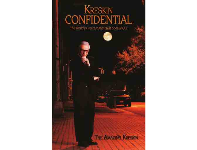 The Amazing Kreskin Package - Book, Tote, Etched Glass, Note and Friendship Pillow