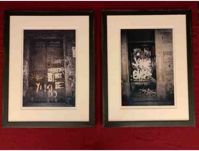 2 Framed photographs from 'The Graffiti Series' by Deborah Meltz