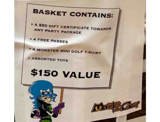 Monster Mini Golf Gift Basket