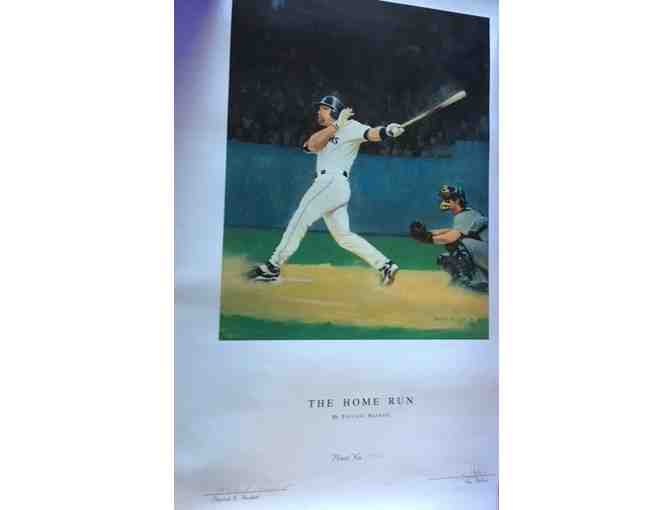 Limited Edition Print 'The Home Run' by Patrick Haskell.  Autographed by Jay Buhner (MLB)