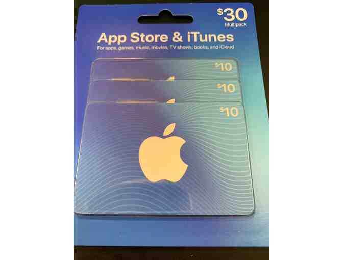 App Store & ITunes $30 Multipak Gift Card (three $10 cards) - Photo 1