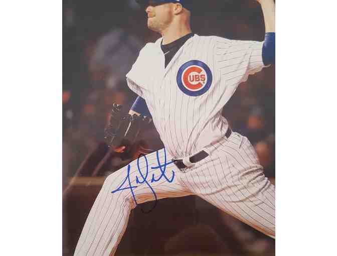 Chicago Cubs John Lester Autographed Photo