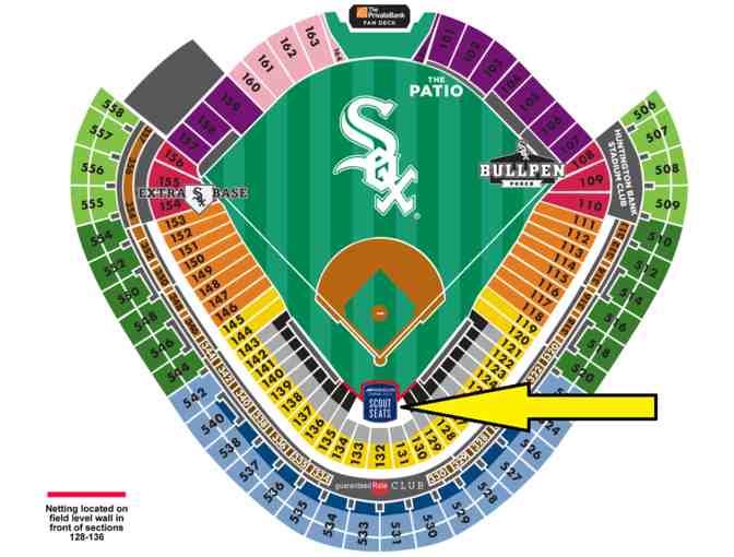Chicago White Sox Four 'Magellan Scout Seat' Tickets for April 2018