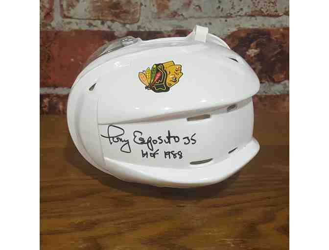 Chicago Blackhawks Tony Esposito Autographed Mini Helmet