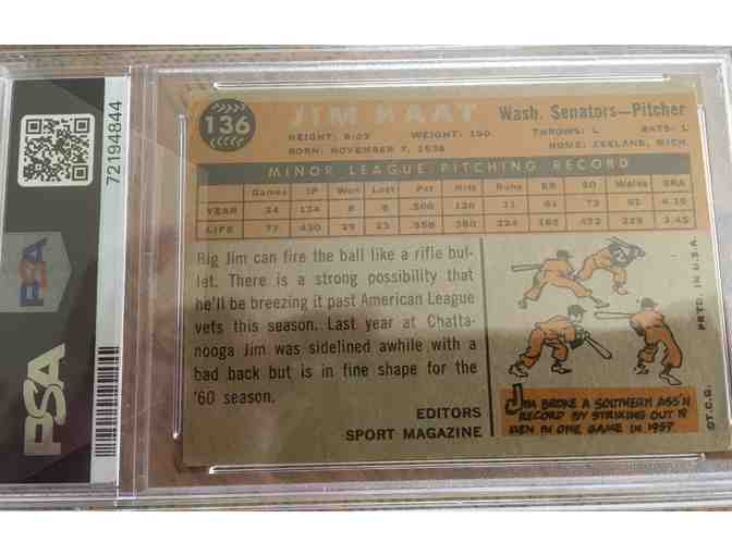 Jim Kaat 1960 Rookie Star - Good - #136