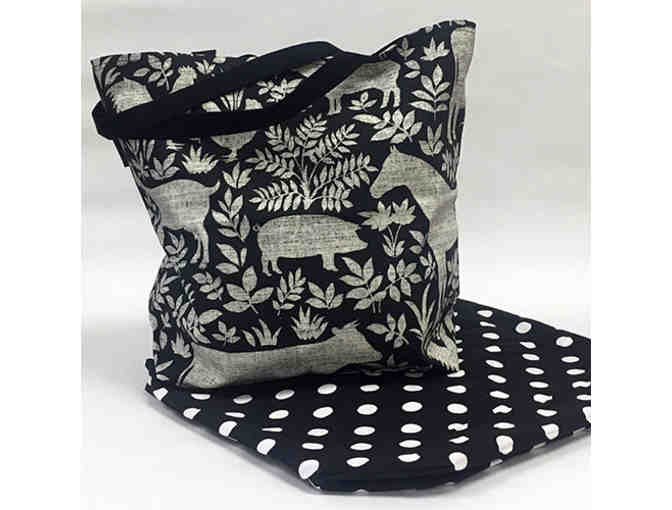 Farm Fun Tote Bag - Handmade & Reversible!