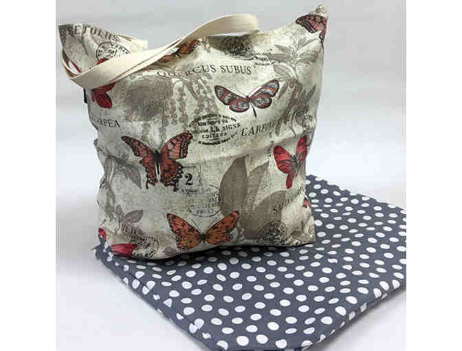 Butterfly Tote Bag - Handmade & Reversible!