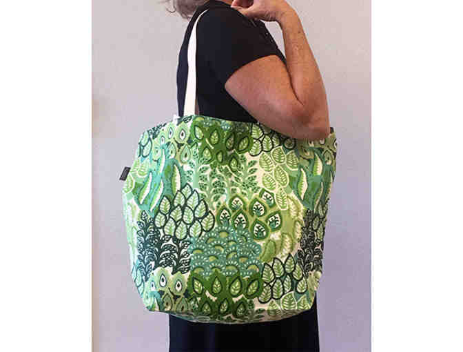 Lovely Leaves Tote Bag - Handmade & Reversible!