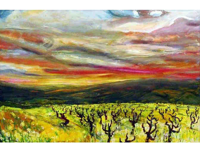 'Dancing Winter Vines' by Dana Hawley, Limited Edition Giclee Print in Frame