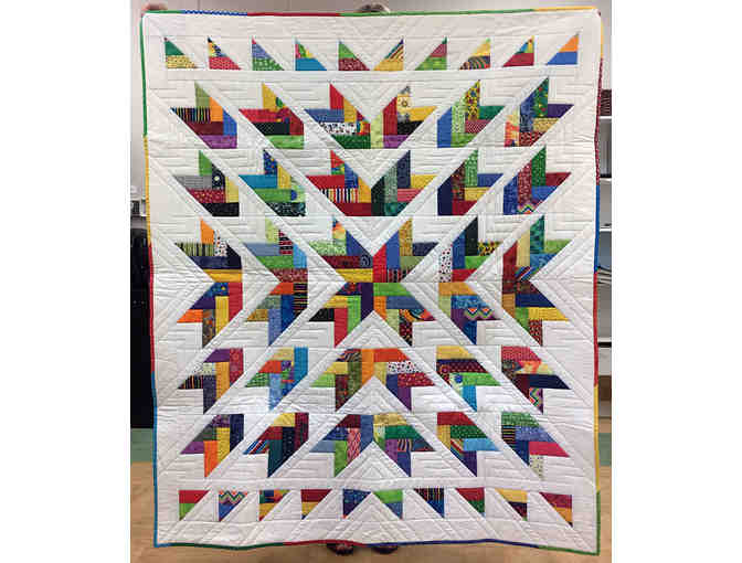 Handmade Colorful Lap Quilt