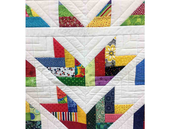 Handmade Colorful Lap Quilt