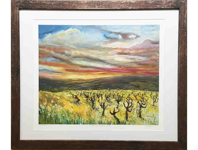 'Dancing Winter Vines' by Dana Hawley, Limited Edition Giclee Print in Frame