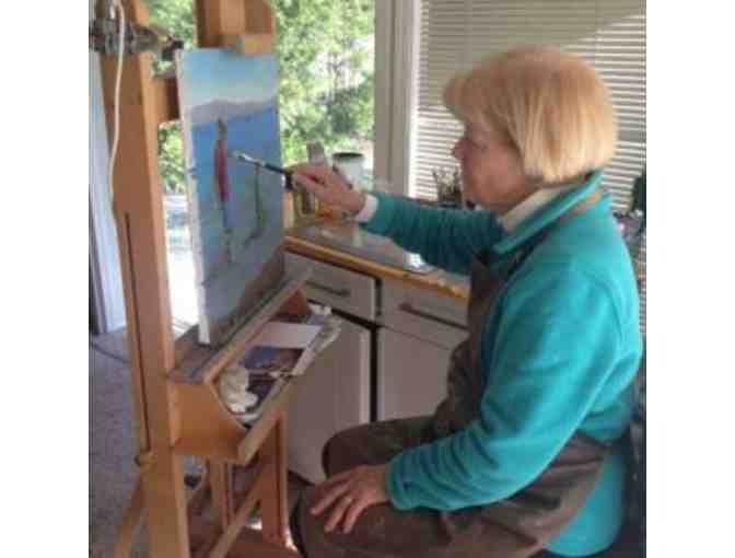 'Country Barn' by Sally McGivern, Original Oil Painting in frame