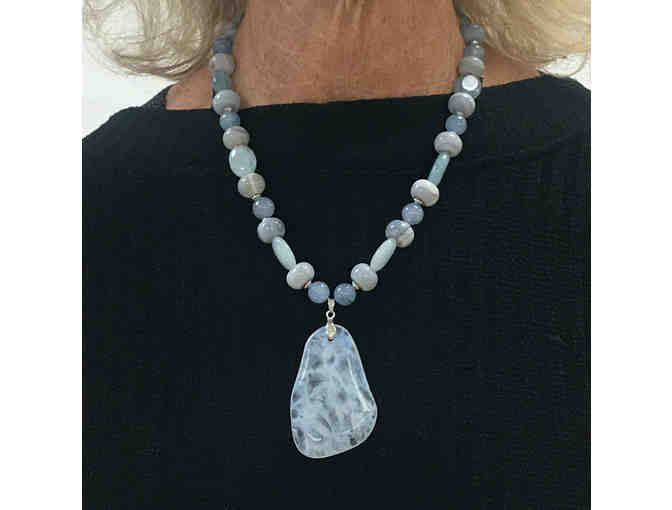 Mixed Gemstone Bead Necklace by Carol Schwartz