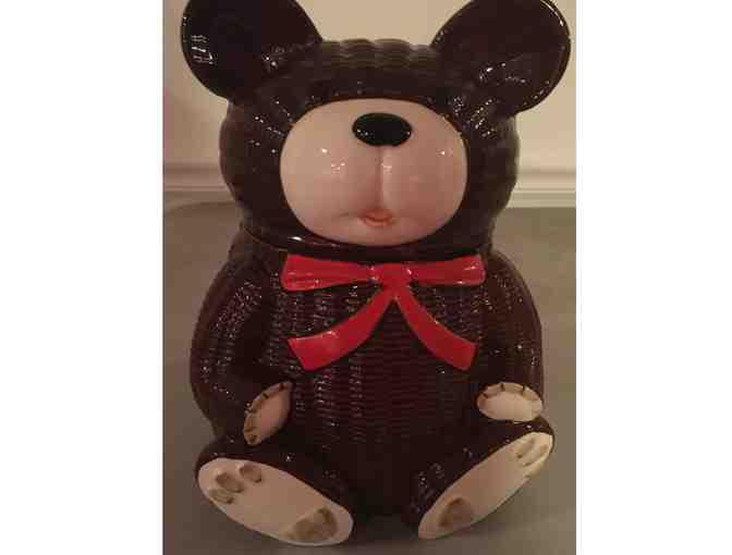 Vintage Brown Bear Cookie Jar - Photo 1