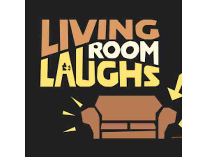 Living Room Laughs Comedy Show with Luigi's pizza