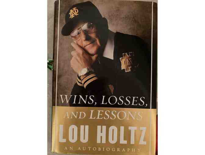 Everything Notre Dame and Lou Holtz signed Autobiography