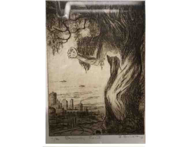 Grieving Earth - Signed Etching Reproduction - Photo 1