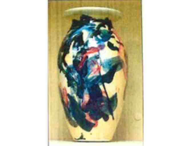 Multicolored Glazed Vase - Photo 1