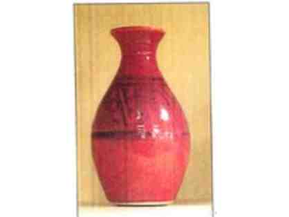 Red Glazed Clay Vase