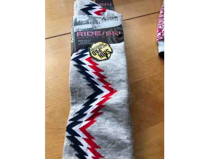 1 pair Womens Ski & Ride Socks *Size 9-11 From Cabot & Sons in VT  *Merino Wool