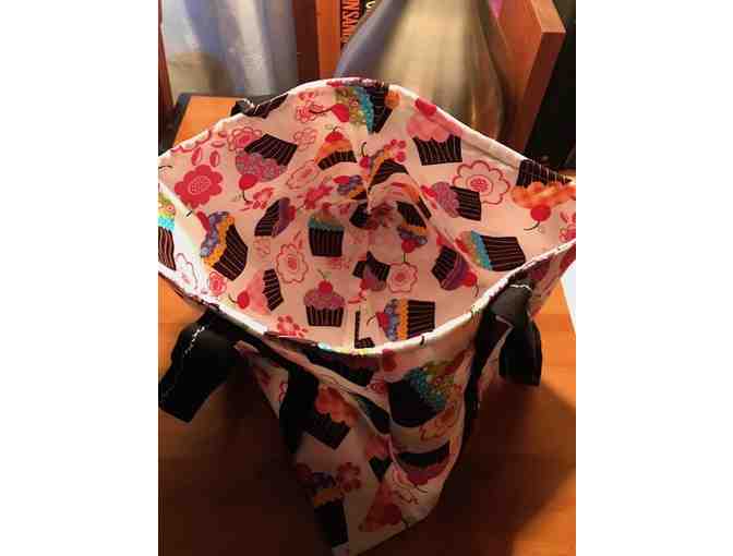 One Handmade, Lined Cloth Bag *Cupcakes! *Made in Starksboro!