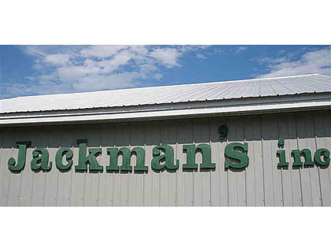 $75 gift certificate from  Jackman's Fuels Inc. of Bristol, VT
