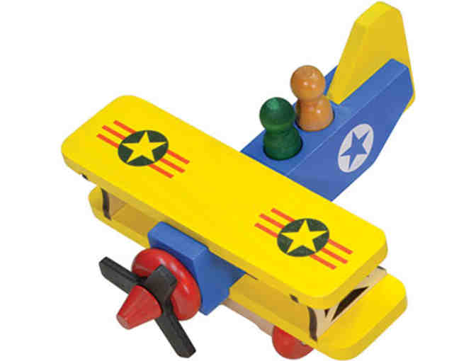 Maple Landmark *Classic Bi-Plane  *Made in Middlebury, VT! *Great Child's Gift Idea!