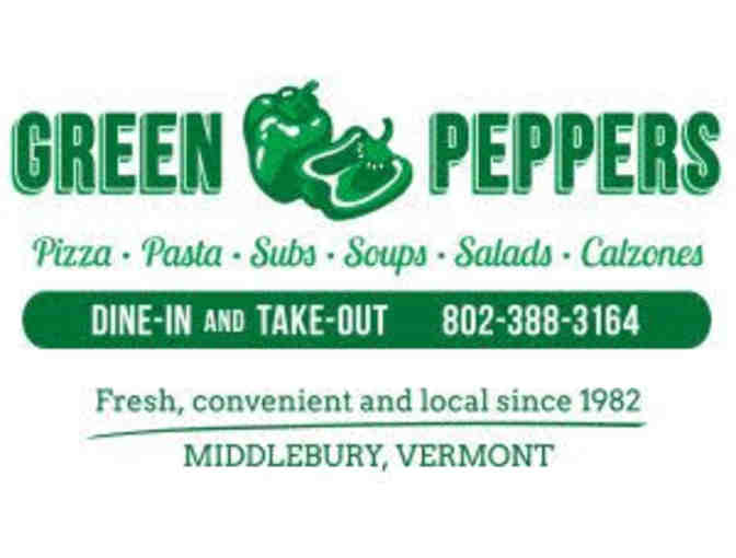 $30 Gift Card to GREEN PEPPERS Restaraunt *PIZZA *CALZONES *SALADS *SUBS +MORE! - Photo 1