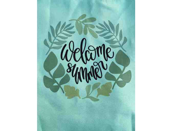 Reusable bag *Welcome Summer *Beautifully hand crafted in VT
