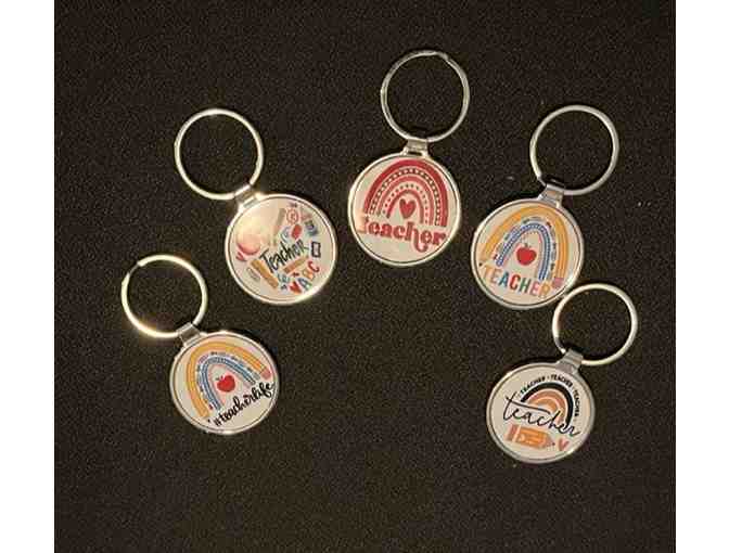 Five Teacher Themed Keychains *Holiday Gifts for Teachers - Photo 1