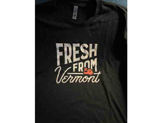 Adult Size XL Black T-Shirt "Fresh From Vermont" *Donated by Cabot Creamery - Photo 1