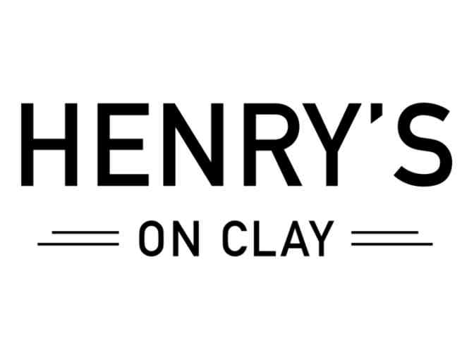 $100 Henry's On Clay Gift Certificate - Photo 1