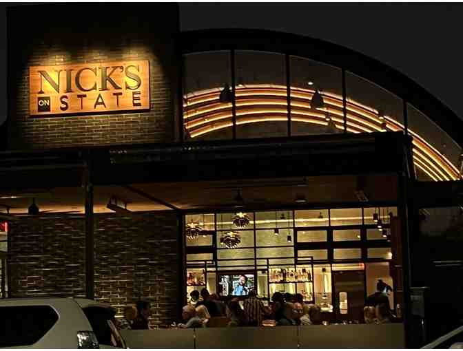 $100 Gift Card to Nick's Restaurant Group - Nick's Del Mar or Nick's on State