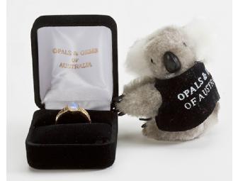 Luxurious Australian Opal & Diamond Ring