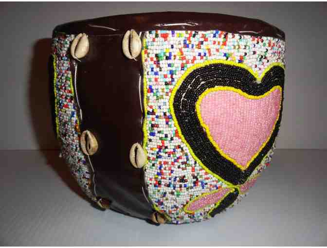 Beaded Heart Basket