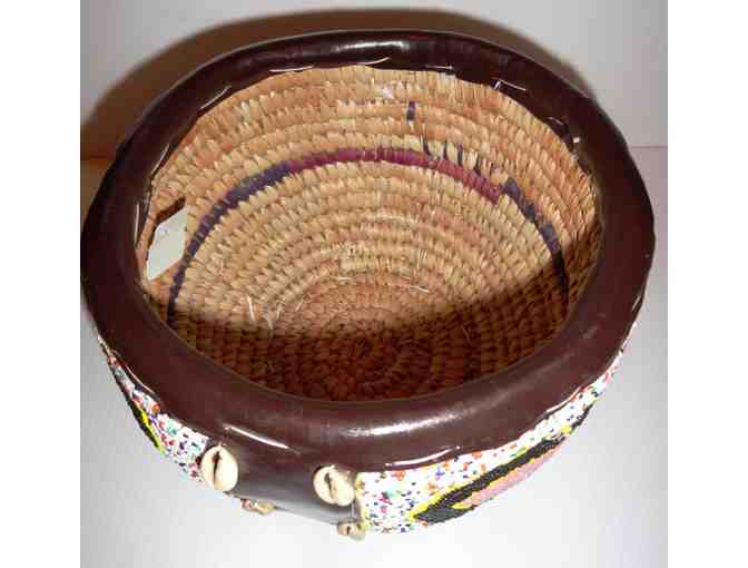 Beaded Heart Basket