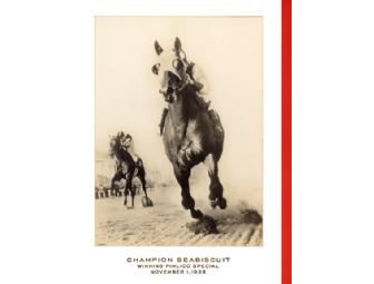 Original, Vintage Seabiscuit Holiday Greeting Cards, 5' x 7' (set of 3)
