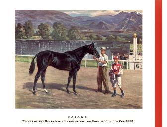 Original, Vintage Seabiscuit Holiday Greeting Cards, 5' x 7' (set of 3)