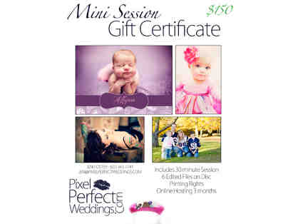 Mini Photo Session Gift Certificate