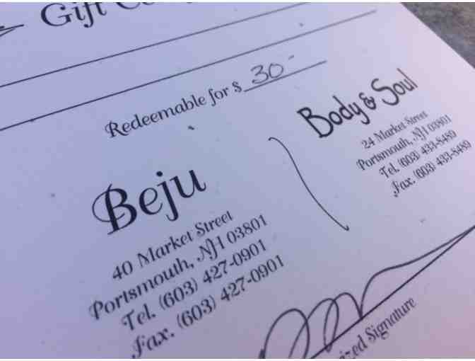Sterling Silver Bracelet and Gift Certificate from Beju's Body & Soul