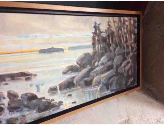 'Dawn at Deer Isle' - Painting on Canvas by Lennie Mullaney