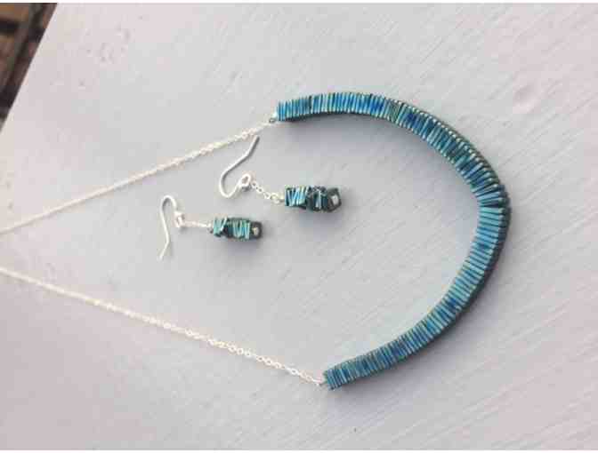 Earrings and Necklace Made by Kathleen Cavalaro