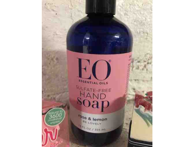 Beauty Bundle - Liquid Hand Soap, Bar Soap, Makeup Eraser, Notebook, & Candle