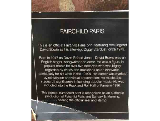 David Bowie Fairchild Paris Framed Print