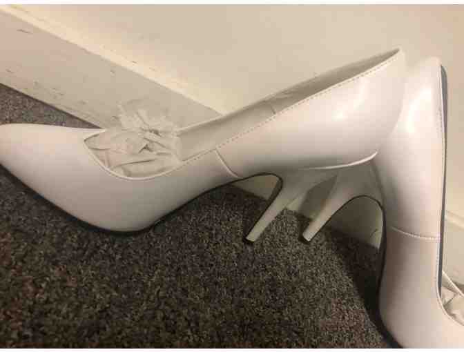 Brand New White High Heel Shoes - Size 10