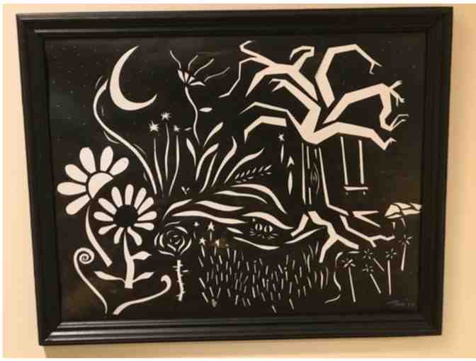 Framed 8" x 10" Paper Shadow Art by the Mad Men of Oopsy Daisy Inc - Photo 1